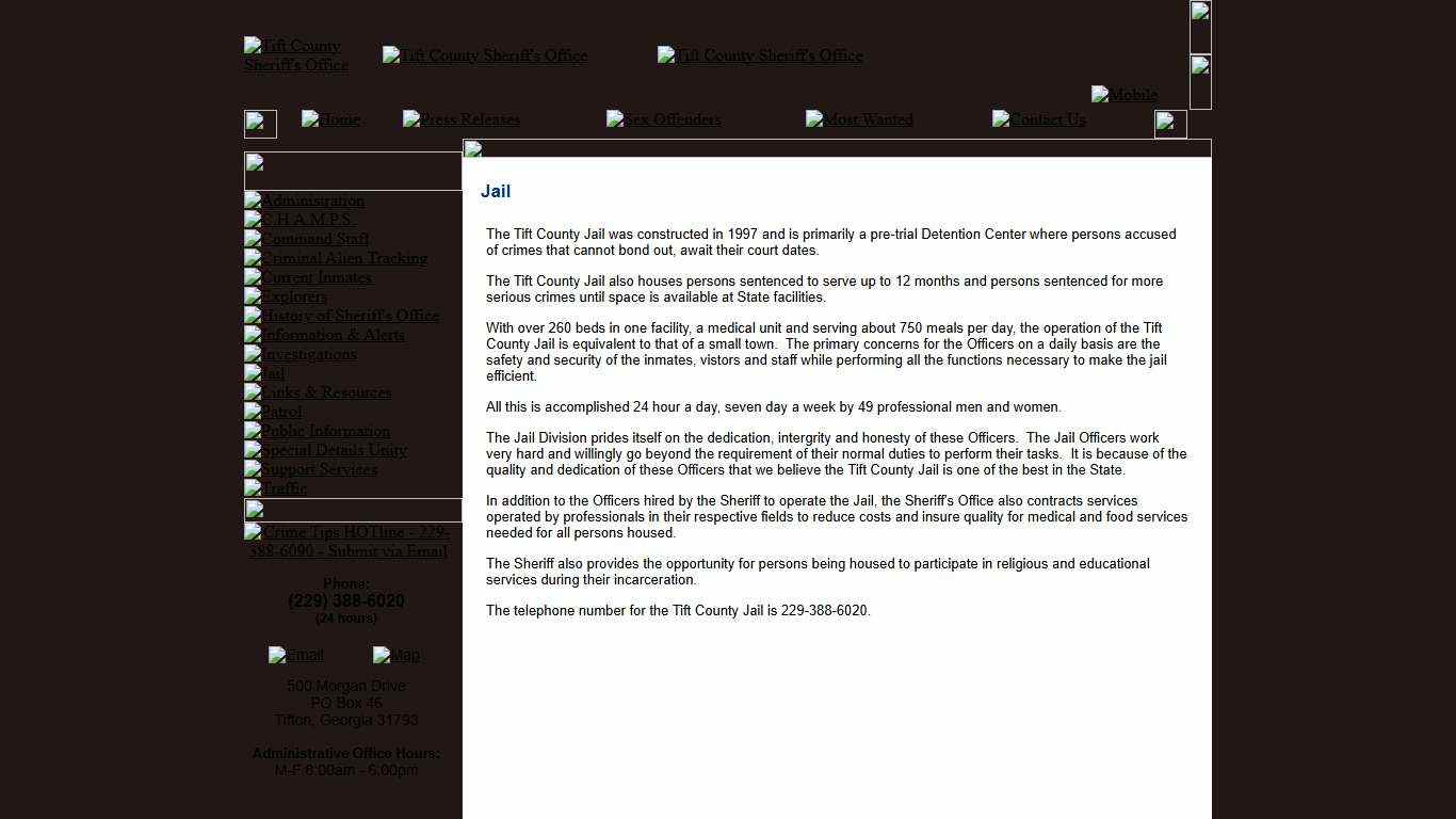 Jail - Tift County Sheriff GA